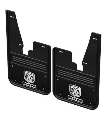 Gatorback - Gatorback 12" Black Front Mud Flaps for Ram Pickups GCR32F-RVW