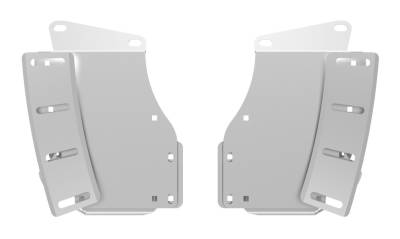 Gatorback - Gatorback 12" Rear Mud Flap Brackets-Silver Ford Super Duty GB759842