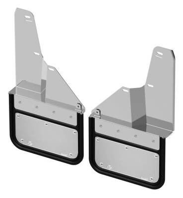 Gatorback - Gatorback 12" Black Front Mud Flaps GMC Sierra HD GCS200F-SS