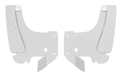 Gatorback - Gatorback 12" Front Mud Flap Brackets-Silver Ford F150 GB759524