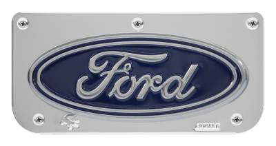 Gatorback - Gatorback Replacement 12" Mud Flap Plate Stainless Ford Oval Logo GB755724