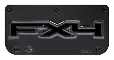 Gatorback - Gatorback Replacement 12" Mud Flap Plate Gunmetal FX4 Logo GM755882