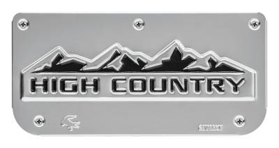 Gatorback - Gatorback Replacement 12" Mud Flap Plate Stainless High Country Logo GB759221