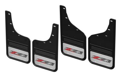 Gatorback - Gatorback 12" Black Front/Rear Mud Flap Set Silverado HD GCR202K-Z71-2