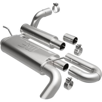 MagnaFlow Exhaust Products - MagnaFlow 19620 Overland Series Stainless Axle-Back System for 18-25 Wrangler JL