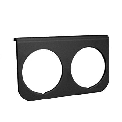 AutoMeter - AutoMeter 2237 Dual Gauge Mounting Panel Black Aluminum 2-1/16"