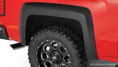 Bushwacker - Bushwacker 40128-02 Extend-A-Fender Rear Fender Flares Black for Silverado