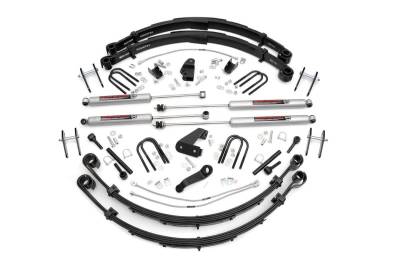 Rough Country Suspension Systems - Rough Country 622N2 6" Suspension Lift Kit for 87-95 Wrangler YJ 4WD Power Steer