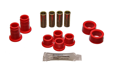 Energy Suspension - Energy Suspension 3.8102R End Link Bushing Set Front Polyurethane Red