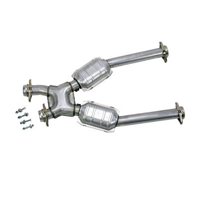 BBK Performance Parts - BBK Performance 2.5" Short X-Pipe w/Converters 96-04 Mustang 4.6L/Cobra 1638