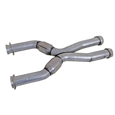 BBK Performance Parts - BBK Perf 1786 2.5" Short X-Pipe w/o Converters for 87-04 Mustang w/Coyote