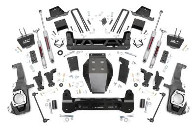 Rough Country Suspension Systems - Rough Country 11730 7" Suspension Lift Kit for 20-26 Silverado/Sierra 2500HD