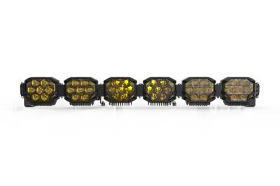 Morimoto - Morimoto BAR-3ROW-017 43" 6-Pod HXB Triple Row BangerBar LED Light Bar Yellow