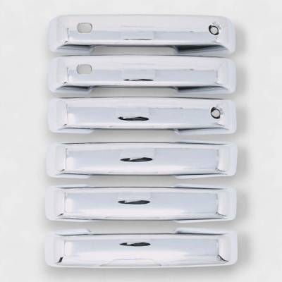 Trim Illusion - Trim Illusion DH331 Front/Rear Door Handle Covers Chrome for Ford F150 SD