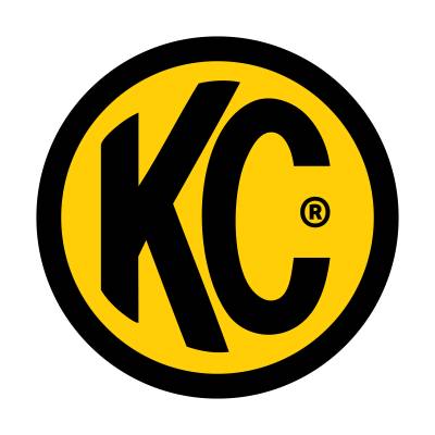 KC Hilites - KC HiLiTES 9900 Decal 3" Round KC Logo Yellow Black Each