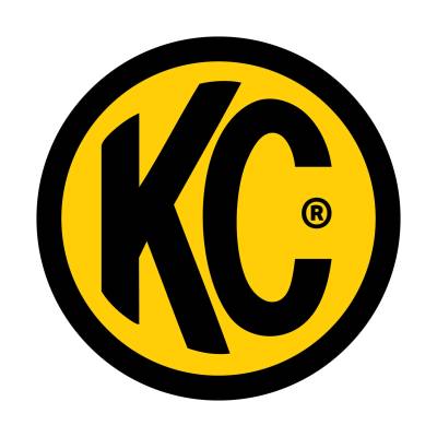 KC Hilites - KC HiLiTES 9910 Decal 6" Round KC Logo Yellow Black Each