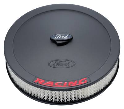 Ford Performance Parts - Ford Perf. 302-352 Air Cleaner Kit Black Crinkle w/Red Ford Racing Emblem 13"