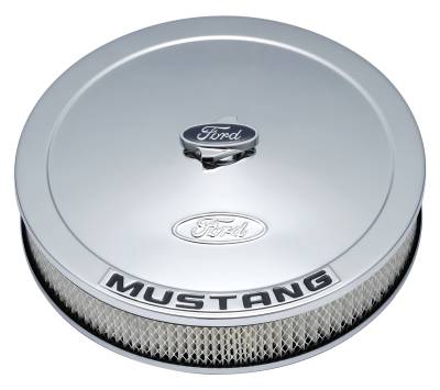 Ford Performance Parts - Ford Performance 302-361 Chrome Air Cleaning kit w/Ford Mustang Emblem