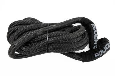 Rough Country Suspension Systems - Rough Country 1" x 30' 30K Kinetic Recovery Tow Rope Black RS173