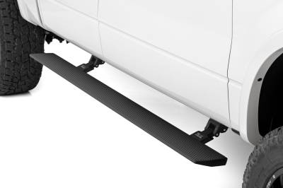 Rough Country Suspension Systems - Rough Country Power Running Boards Black 09-14 Ford F150 Crew PSR71529