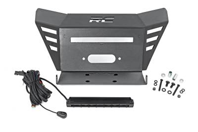 Rough Country Suspension Systems - Rough Country 92078 Front Winch Mount Kit Black for Honda Pioneer 520