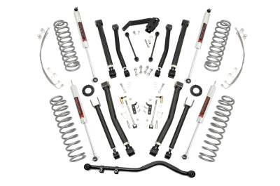 Rough Country Suspension Systems - Rough Country 67340 4" Suspension Lift Kit for 07-18 Jeep Wrangler JK 2DR 4WD