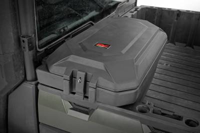 Rough Country Suspension Systems - Rough Country 93068 Rear Bed Cargo Storage Box Black for Polaris Ranger