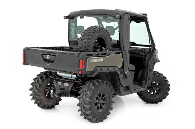 Rough Country Suspension Systems - Rough Country 93089 Bed Mount Spare Tire Carrier Black for Can-Am/Polaris