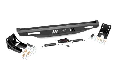 Rough Country Suspension Systems - Rough Country 93059 6" Rear UTV Bumper Black for Can-Am/Polaris