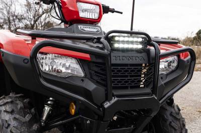 Rough Country Suspension Systems - Rough Country 92016 Bumper Mount Dual 6" LED Light Bar Kit for Honda Foreman