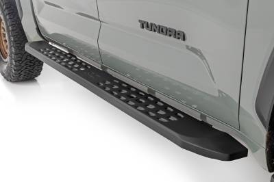 Rough Country Suspension Systems - Rough Country RPT2 Side Step Bars Black for 22-25 Toyota Tundra CrewMax 41006