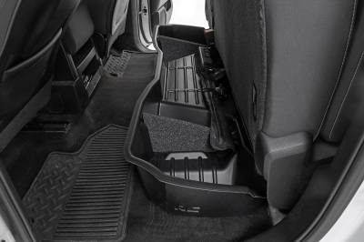 Rough Country Suspension Systems - Rough Country RC09041 Rear Underseat Storage Bin Black for Silverado/Sierra Dbl