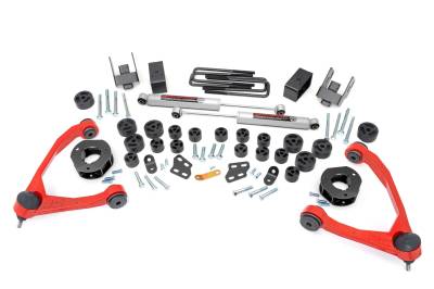 Rough Country Suspension Systems - Rough Country 254.20RED 4.75"Suspension Lift for 07-13 Silverado/Sierra 1500 RWD