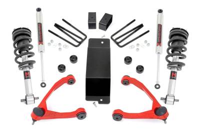 Rough Country Suspension Systems - Rough Country 27740RED 3.5" M1 Strut Lift w/UCA 07-13 Silverado/Sierra 1500 4WD