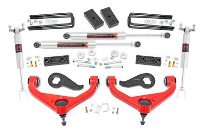 Rough Country Suspension Systems - Rough Country 95840RED 3" Suspension Lift Kit for 20-26 Silverado/Sierra HD