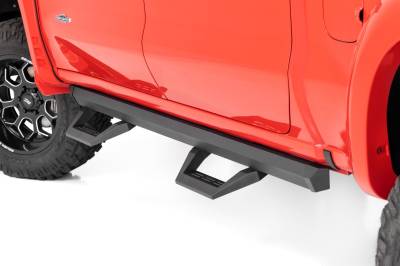 Rough Country Suspension Systems - Rough Country SRX2 Drop Step Nerf Bars 19-24 Silverado/Sierra Crew 11003A