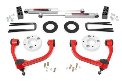 Rough Country Suspension Systems - Rough Country 51014RED 3" Suspension Lift Kit 14-20 Ford F150 4WD