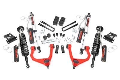 Rough Country Suspension Systems - Rough Country 76850RED 3.5" Suspension Lift Kit for 07-21 Toyota Tundra 4WD