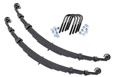Rough Country Suspension Systems - Rough Country 8005KIT Front Leaf Spring Kit 2.5" Lift for 55-75 Jeep CJ5