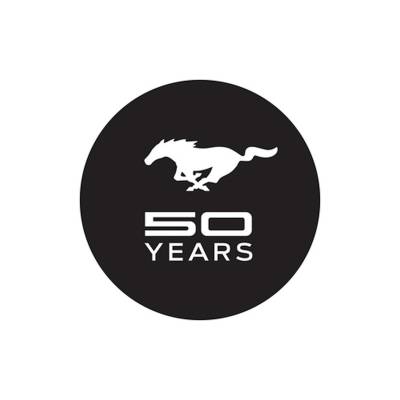 Scott Drake - Scott Drake 50YEARS-DECAL 64-20 Ford Mustang Windshield Decal