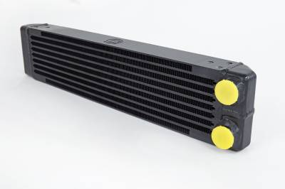 CSF Cooling - Racing & High Performance Division - CSF Cooling 8201 Dual-Pass Oil Cooler M22x1.5 22Lx4.75Hx2.16W