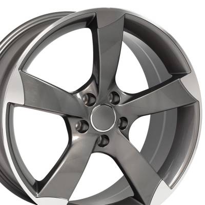 OE Wheels LLC - OE Wheels AU29 19x8.5 5x112 35mm Gunmetal/Machined AU29-19085-5112-35MG