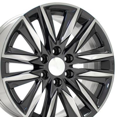 OE Wheels LLC - OE Wheel CA91-20090-6550-28PG 20" Replica CA91 20x9 Gunmetal/Polished Face 6x5.5