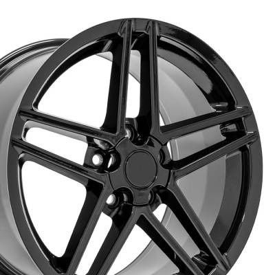 OE Wheels LLC - OE Wheels CV07A 18x9.5 5x4.75 56mm Black CV07A-18095-5475-56B