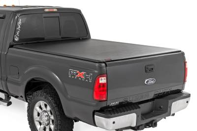 Rough Country Suspension Systems - Rough Country 42599650 Soft Roll-up Vinyl Tonneau Cover for 99-16 Ford SD 6.8'