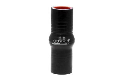 HPS Performance - HPS HTSHC-187-L4-BLK 1 7/8" 48mm ID Hump Coupler Hose 4-Ply Black 4" 350F 177C