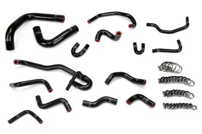 HPS Performance - HPS 57-2191-BLK Black Radiator Heater Coolant Hose Kit for 90-91 Toyota 4Runner