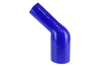 HPS Performance - HPS HTSER45-200-325-BLUE 2" To 3.25" 51mm-83mm ID ELB Coupler Hose Blue 45-DEG