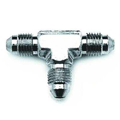 SpeedFx - SpeedFX 5453330 Coupler Fitting -3AN Male Flare Tee Zinc Plated Steel EACH