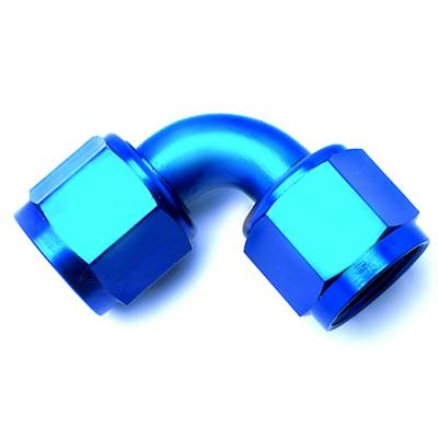 SpeedFx - SpeedFX 560890BK Coupler Fitting -8AN x 90-DEG Full Swivel Black Anodized Alu EA